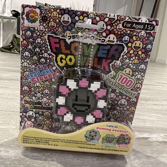 Takashi Murakami Flower Go Walk Tamagotchi Pink & White For Age 15+